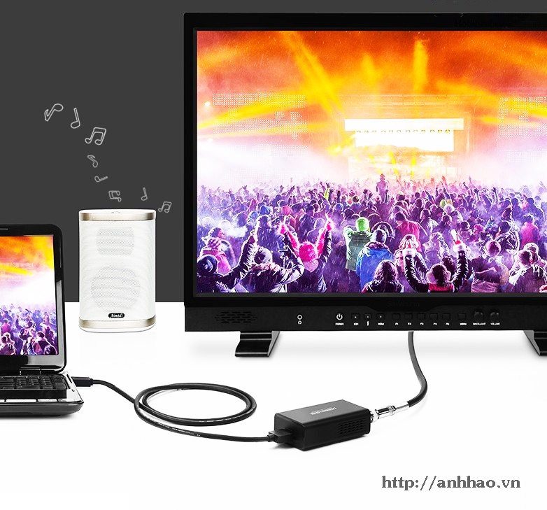 Bộ chuyển đổi SDI (BNC) sang HDMI Audio & video Ugreen 40965 - Hàng chính hãng