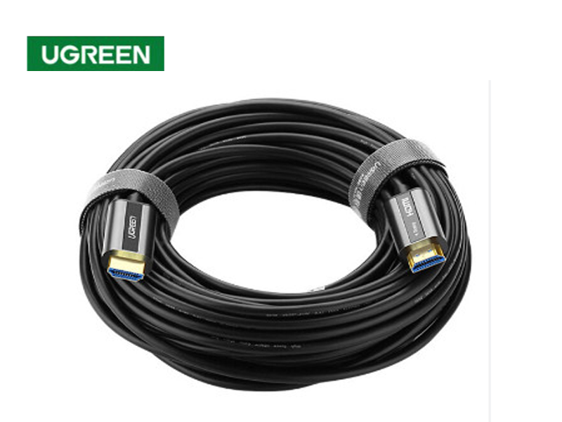 Cáp HDMI 2.0 sợi quang hợp kim kẽm dài 10M Ugreen 50717. Hỗ trợ 4K/60Hz