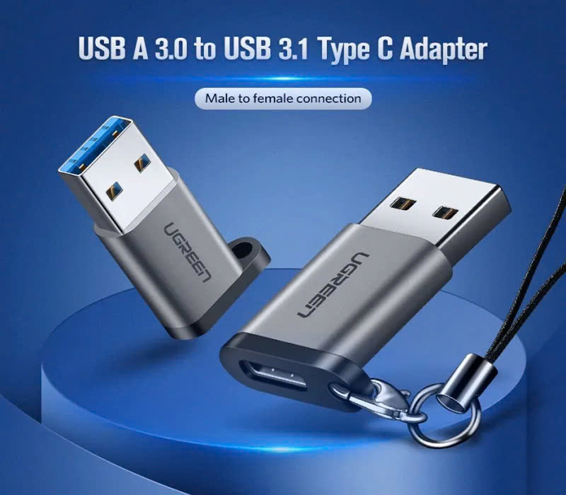 Đầu chuyển đổi USB 3.0 sang USB type-C Ugreen 50533 chính hãng