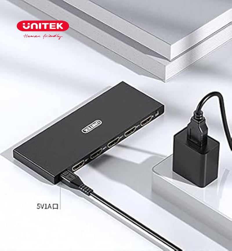 Bộ Chia HDMI 2.0 1 Ra 4 Cổng Unitek V119A - Hỗ trợ 4K@60Mhz