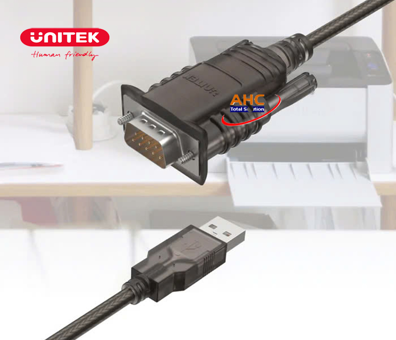 Cáp USb 2.0 to RS232 3M Unitek Y-108C1 - Cáp chuyển USB sang RS232 (com 9k) Unitek