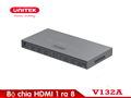 Unitek V132A - Bộ chia HDMI 1 ra 8 kết nối nhiều màn hình