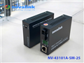 Media converter 1 fiber 1Gb SC single mode Novalink dùng cho đường truyền quang 25km