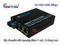 Bộ chuyển đổi quang điện 2 cổng Gnetcom GNC-1112S-20A/B Gigabit 10/100/1000Mbps, 20km