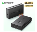 Bộ chuyển mạch KVM HDMI 2 vào 1 ra Ugreen 15166