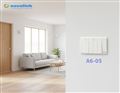 Bộ công tắc 4 hạt dài tràn viền | Công tắc điện 1 chiều | Novalink A6-05 cao cấp