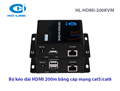 Bộ kéo dài HDMI 200m HO-LINK (HL-HDMI-200KVM) qua cáp mạng, kèm cổng USB