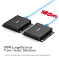Bộ mở rộng USB 4 cổng qua cáp mạng 150m UNITEK U1222ABK01-EU