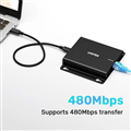 Bộ mở rộng USB 4 cổng qua cáp mạng 150m UNITEK U1222ABK01-EU