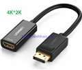 Caáp chuyển đổi Displayport to HDMI Ugreen 40363, độ phân giải 4K*2K