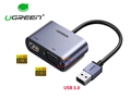 Cáp chuyển đổi USB 3.0 sang HDMI và VGA Ugreen 20518