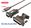 Cáp chuyển đổi USB to RS232 kèm DB25 Unitek Y-105A