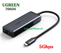 Cáp chuyển đổi USB type C 3.1 sang Lan 5Gbps Ugreen 70604 cao cấp