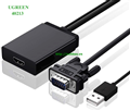 Cáp chuyển đổi VGA sang HDMI + Auido Ugreen 40213 chính hãng