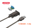 Cáp chuyển USB 2.0 sang RS422/RS485 Unitek  Y-108301 | Chipset FTDI, hỗ trợ 4 chế độ giao tiếp
