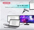 Cáp chuyển USB-C sang 2 cổng DisplayPort Unitek V1404A - Hiển thị 8K sắc nét