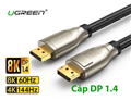 Cáp DisplayPort 1.4 Ugreen 60842 1m - Truyền tín hiệu 8K sắc nét, kết nối ổn định