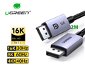 Cáp DisplayPort 2.1 Ugreen 15384 2m - Hỗ trợ 16K, 8K@60Hz, 4K@240Hz, HDR, Băng thông 40Gbps