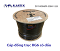 Cáp đồng trục RG6 Alantek có dầu (301-RG060F-SSBK-1223) | Cáp đồng trục ngoài trời RG6 Alantek