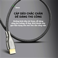 Cáp HDMI 2.0 Carbon dài 1.5M Ugreen 50107, đầu jack cắm mạ vàng, độ phân giải 4K/60MHz