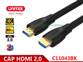 Cáp HDMI 2.0 dài 10M Unitek C11043BK  - Độ phân giải 4K260Hz