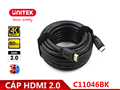 Cáp HDMI 2.0 dài 20M Unitek C11046BK chính hãng