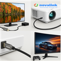 Cáp HDMI 2.1 sợi quang 30m Novalink NV-33014A | Truyền 8K 60Hz xa không nhiễu, kết nối siêu ổn định