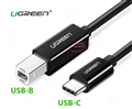 Cáp máy in USB-C to USB-B dài 1m Ugreen 80811 (màu đen)