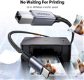 Cáp máy in USB Type-C UGREEN 80808 dài 3m màu đen