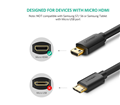 Cáp Micro HDMI sang HDMI 1.5M Ugreen 30102 chính hãng