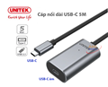 Cáp nối dài USB Type-C 5M Unitek U305A - tốc độ truyền dữ liệu 5Gbps