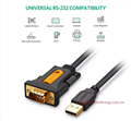 Cáp USB to DB9 RS232 Ugreen 20223 dài 3m chính hãng