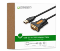 Cáp USB to DB9 RS232 Ugreen 20223 dài 3m chính hãng