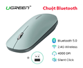 Chuột Bluetooth không dây UGREEN 25159 - Bluetooth 5.0 & 2.4G, Siêu mỏng, 4000 DPI, Click im lặng