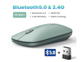 Chuột Bluetooth không dây UGREEN 25159 - Bluetooth 5.0 & 2.4G, Siêu mỏng, 4000 DPI, Click im lặng