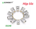 Đầu bấm mạng, hạt mạng RJ45 Cat6 bọc sắt Ugreen 50247 - Hộp 50 hạt chính hãng
