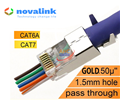 Đầu bấm mạng xuyên thấu cat6A/ cat7 Novalink CC-01-00195 chính hãng