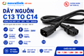 Dây nguồn C13 C14 dài 5m Novalink NV-53008A chuẩn UL, lõi đồng 16AWG cho UPS, PDU, Server