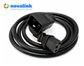 Dây nguồn C13 C20 dài 1m Novalink  NV-56007A  lõi đồng 3x2.08mm, 15A, tiêu chuẩn UL