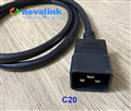 Dây nguồn C19 C20 1.5m chuyên dụng cho máy chủ, UPS, PDU | Chuẩn UL 3x2.08mm Novalink NV-56010A.