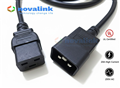 Dây nguồn C19 C20 Novalink NV-56302A lõi đồng 12AWG, chịu tải 20A cho server và UPS