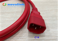 Dây nguồn UPS, server chuẩn C13 C14 dài 1.5M màu đỏ NV-52003R Novalink, lõi đồng 3 x 1.31mm