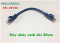 Dây nhảy cat6 dài 20cm SN:2014A Sinoamigo chính hãng