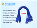 Dây nhảy mạng cat6 50cm (0.5M) Novalink NV-20101A | 100% lõi đồng, pass Fluke