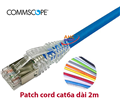 Dây nhảy mạng cat6A S/FTP 2M Commscope | Patch cord cat6A commscope dài 2M