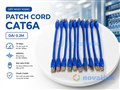 Dây nhảy mạng (Patch Cord) Cat6A 0.2m Novalink cho tủ rack server 10Gbps