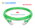 Dây nhảy patch cord Cat6A STP 5m Novalink NV-63107A - Tốc độ 10Gbps, băng thông 550Mhz