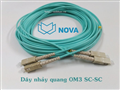 Dây nhảy quang SC-SC OM3 Multimode dài 25M NV-61708 Novalink cao cấp