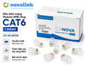 Hạt mạng, đầu bấm mạng cat6 1 mảnh Nova CC-01-00176 chính hãng