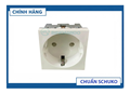 Hạt ổ cắm đơn chân tròn tiêu chuẩn châu Âu (Schuko) type 45 - Sinoamigo